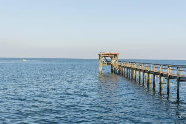 istock Fishing pier Kemah, Texas, USA sunset 861591464