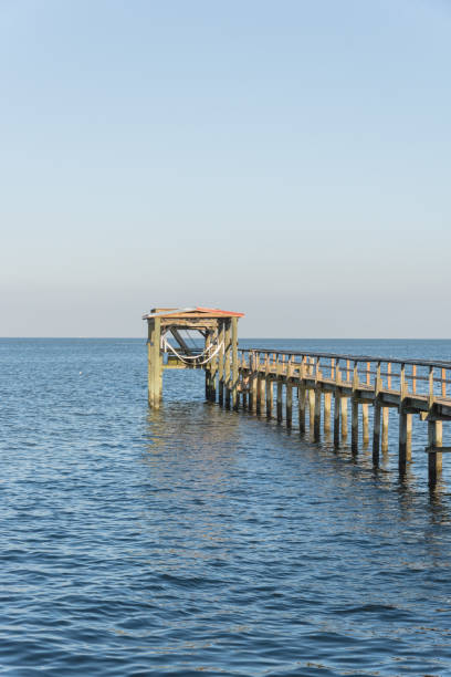 istock Fishing pier Kemah, Texas, USA sunset 861591568