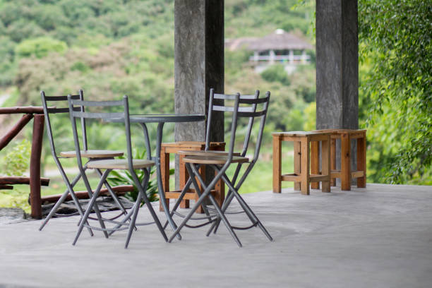 istock Chair Chairs background mountains ,Left stick 861593014