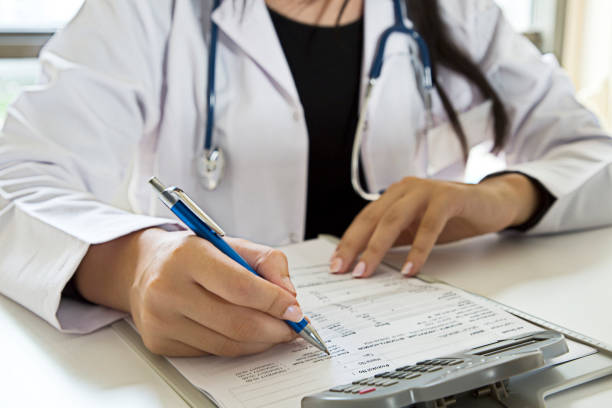 istock Female doctor working in an office 861595668