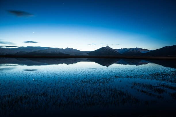 istock Outstanding landscape reflections in Iceland at dusk 861607392