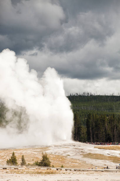 istock Old Faithful Geyser eruption 861607468
