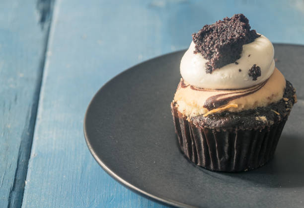 Cake on the wood board
