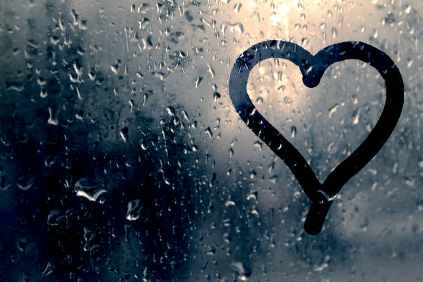 istock The inscription on the glass during the rain 861612268