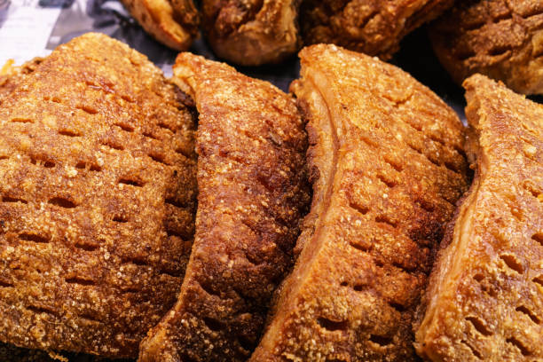 istock Delicious deep fried crispy Golden Pork Belly 861615242