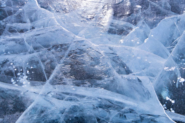 istock ice and cracks on the surface of Lake Baikal 861625962