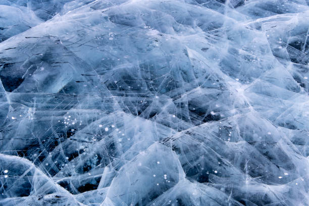 istock ice and cracks on the surface of Lake Baikal 861628718