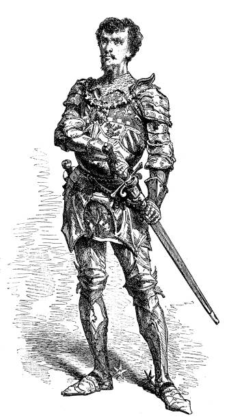 ilustraciones, imágenes clip art, dibujos animados e iconos de stock de charles el en negrilla, duque de borgoña - duke of burgundy