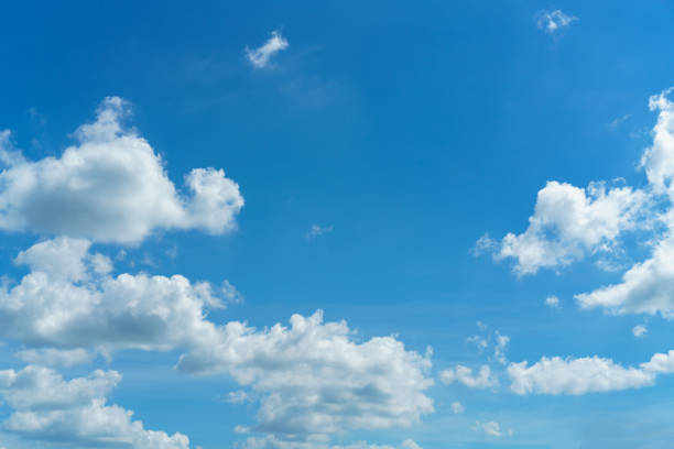 istock The vast bright blue sky and coulds, nature background. 861634770