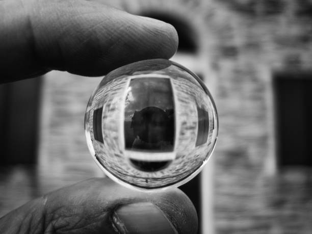 Glass ball stock photo