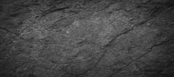 istock Panorama dark grey black slate background or texture.Panorama black slate background 861648046