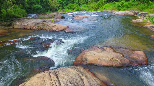 istock Aerial shot tropical forest and  Waterfall  south Thailand 861658310