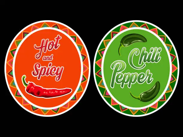 Vector illustration of Chili Peppers