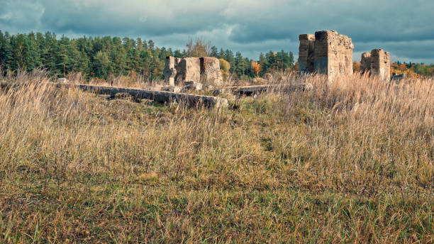 istock Old ruins in moody day 861668174