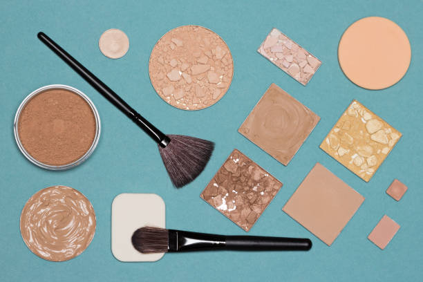 istock Cosmetic products and accessories for corrective makeup 861671548