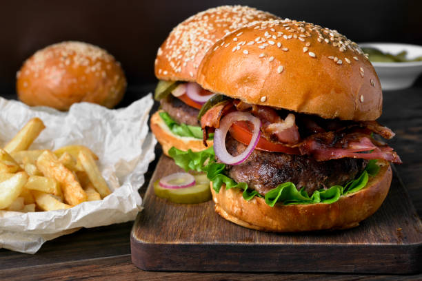 istock Burger and french fries 861671658