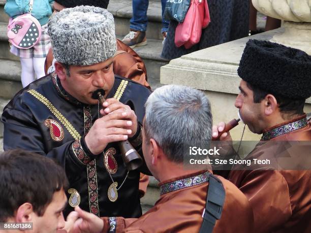 Azerbaijani Street Performers Stock Photo - Download Image Now - Azerbaijan, Baku, Celebration