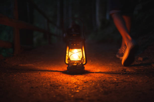 istock Gas lantern in the forest 861681692