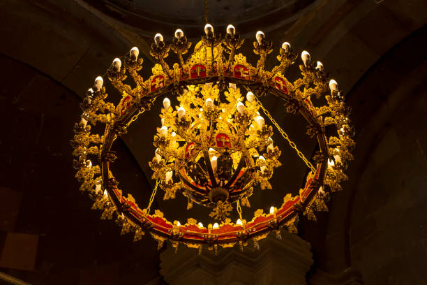 istock Chandelier in armenian church 861685672