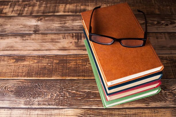 istock Books on the wooden table 861685910