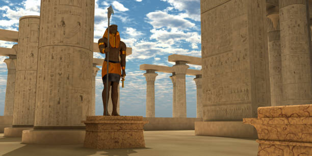 istock Egyptian Statue of Horus 861688332