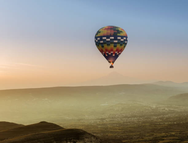 istock Hot air balloons flying over Cappadocia, Turkey 861692024