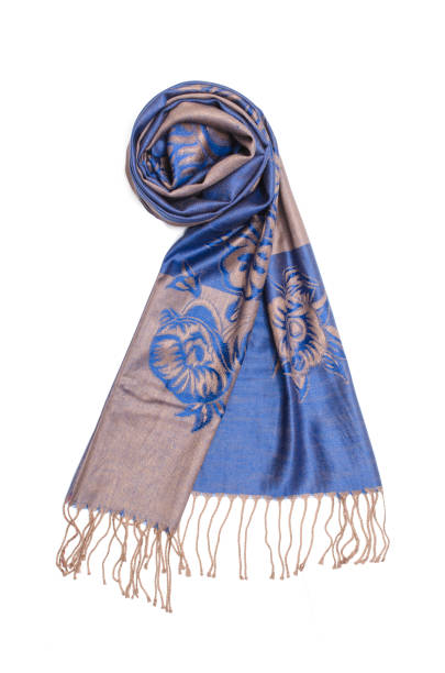 istock grey blue female scarf isolated on white 861692302
