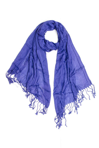 istock women's blue scarf isolated on white 861692474