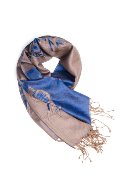 istock grey blue female scarf isolated on white 861692534