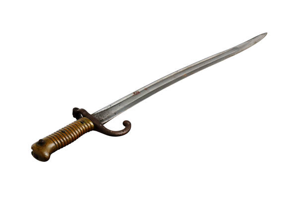 istock 1867 French Yataghan Sword Bayonet on White Background 861705534