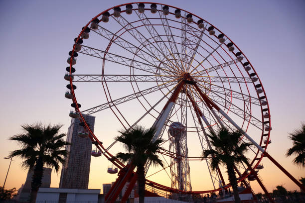 istock Ferris wheel at sunset in Batumi, Georgia 861705584