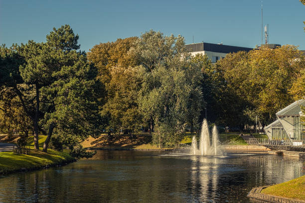 istock Autumn in central public park in Riga, Latvia. 861705682