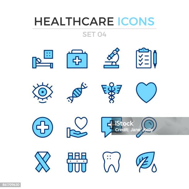 Medical Icons Vector Line Icons Set Premium Quality Simple Thin Line Design Stroke Linear Style Modern Outline Symbols Pictograms Stock Illustration - Download Image Now