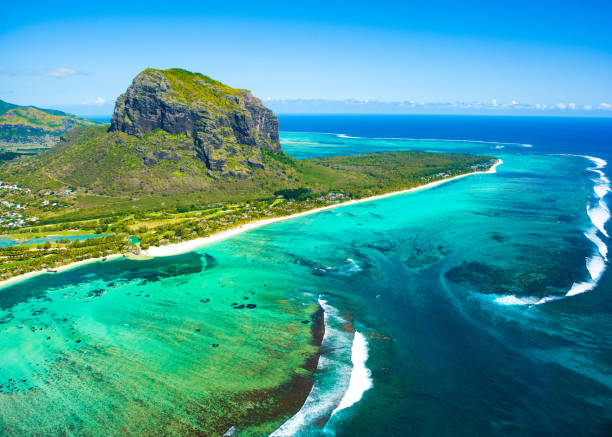 istock Aerial view of Mauritius island 861721864