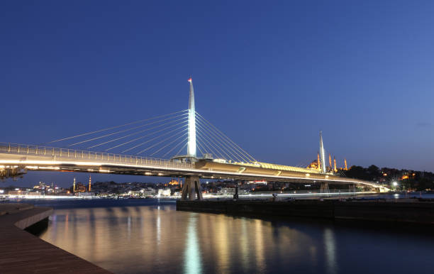 istock Golden Horn Metro Bridge in Istanbul, Turkey 861729152