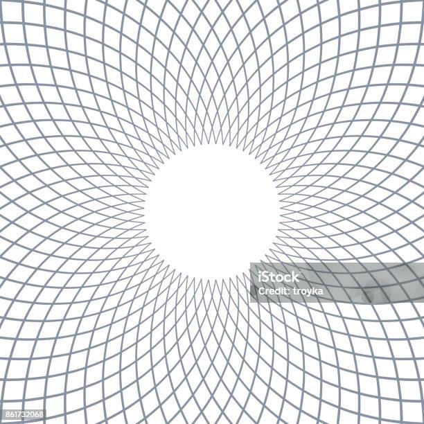 Rotation Circular Lines Pattern Stock Illustration - Download Image Now ...