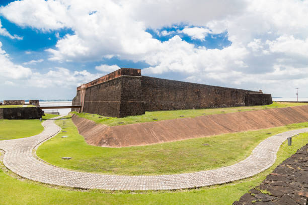 Fort do Crib in Belem Fortification in Belem, capital of the State of Para belém brazil stock pictures, royalty-free photos & images