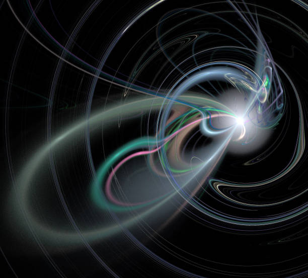 istock image of one Digital Fractal on Black Color 861749998