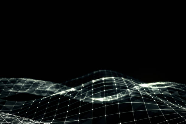 istock Abstract polygonal space low poly black and white background with connecting dots and lines. Connection structure. Futuristic HUD background. 3d illustration 861756024