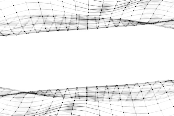 istock Abstract polygonal space low poly black and white background with connecting dots and lines. Connection structure. Futuristic HUD background. 3d illustration 861756044