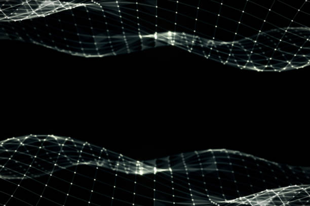 istock Abstract polygonal space low poly black and white background with connecting dots and lines. Connection structure. Futuristic HUD background. 3d illustration 861756078