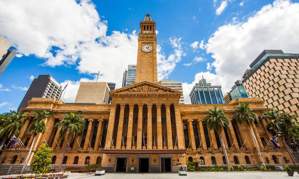 istock City Hall in Brisbane Australia from King George Square 861758854