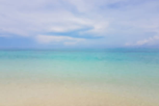 istock Abstract bokeh background from summer blue sea water at the beach. 861762090