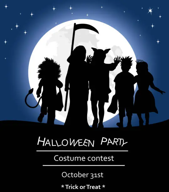 Vector illustration of Halloween Party Poster Template
