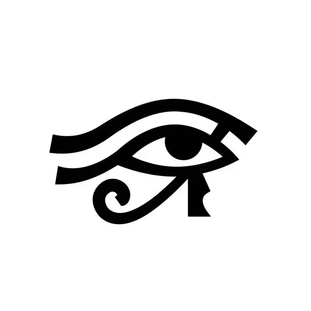 Vector illustration of Horus eye (Wadjet)