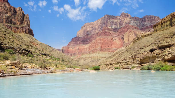 little colorado river, grand canyon, az - marble canyon stock-fotos und bilder