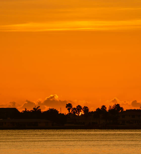 Florida sunset on the Inter coastal waterway at Belleair Bluffs