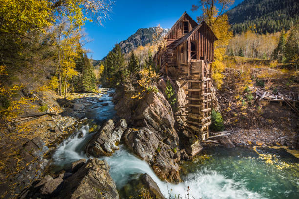 istock Abandoned Crystal Mill in Colorado mountain 861788586