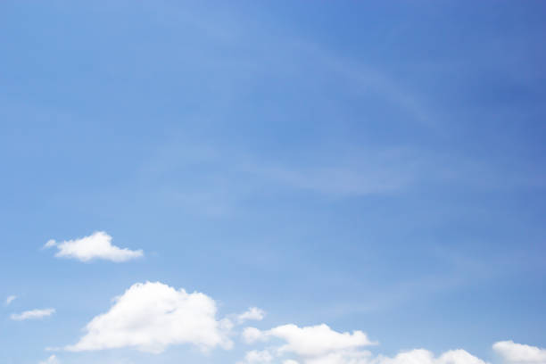 istock Soft white clouds against blue sky background and empty space for your design 861808298