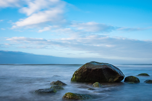 Stones on shore of the Baltic Sea.